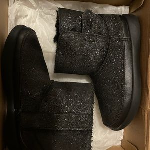 Glitter black uggs